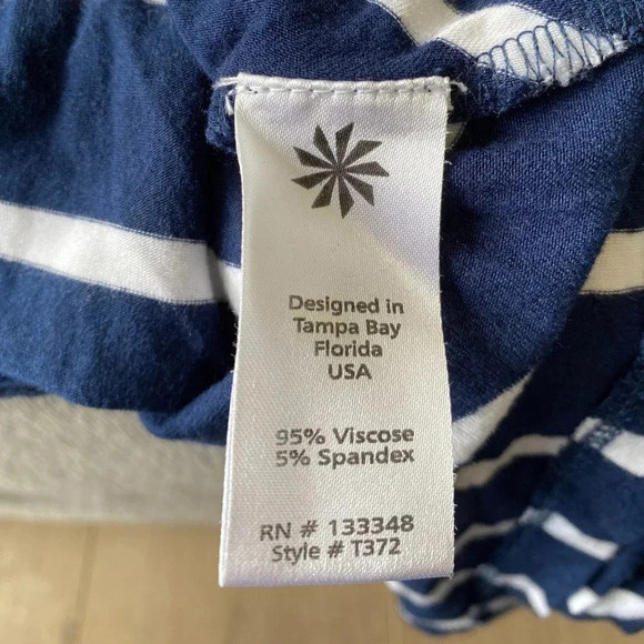 Caite Navy White Stripe Bailey Tunic Size Small - Picture 5 of 5